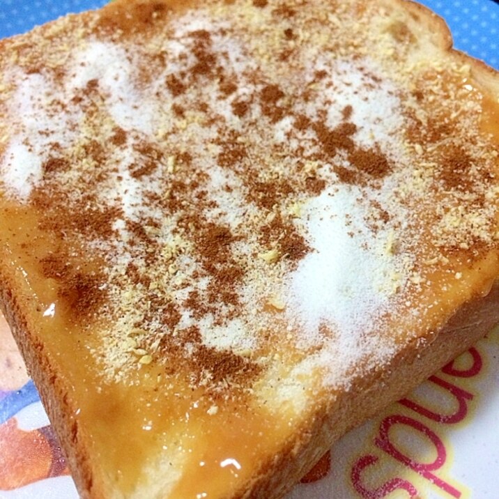 ピーナッツ・シナモン・おからトースト